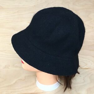 Epoch Apparel Bucket Hat Black 100% Wool Outwear Womens One Size.